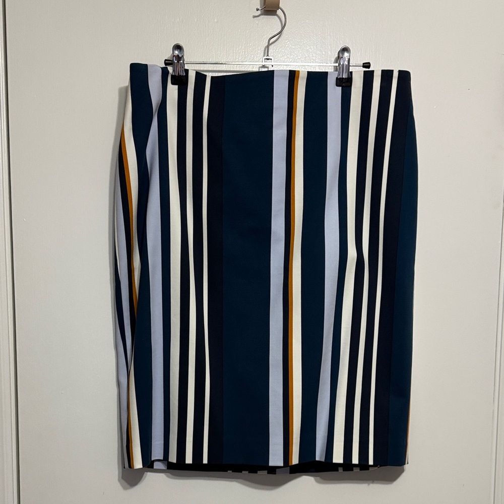 Striped Pencil Skirt